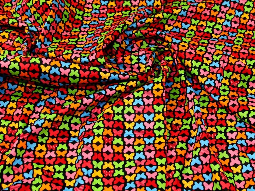 Red Deadstock 100% Cotton Poplin Fabric