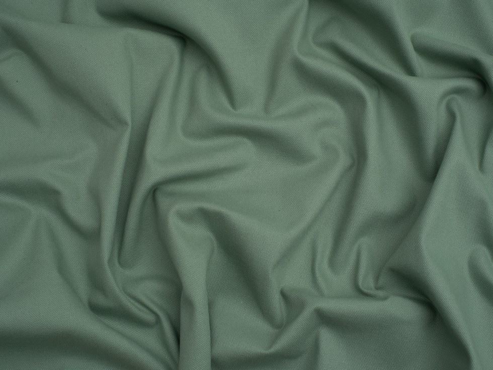 Minerva Washed Canvas Fabric Dusky Green Cotton Minerva Core Range Mt-9050-126