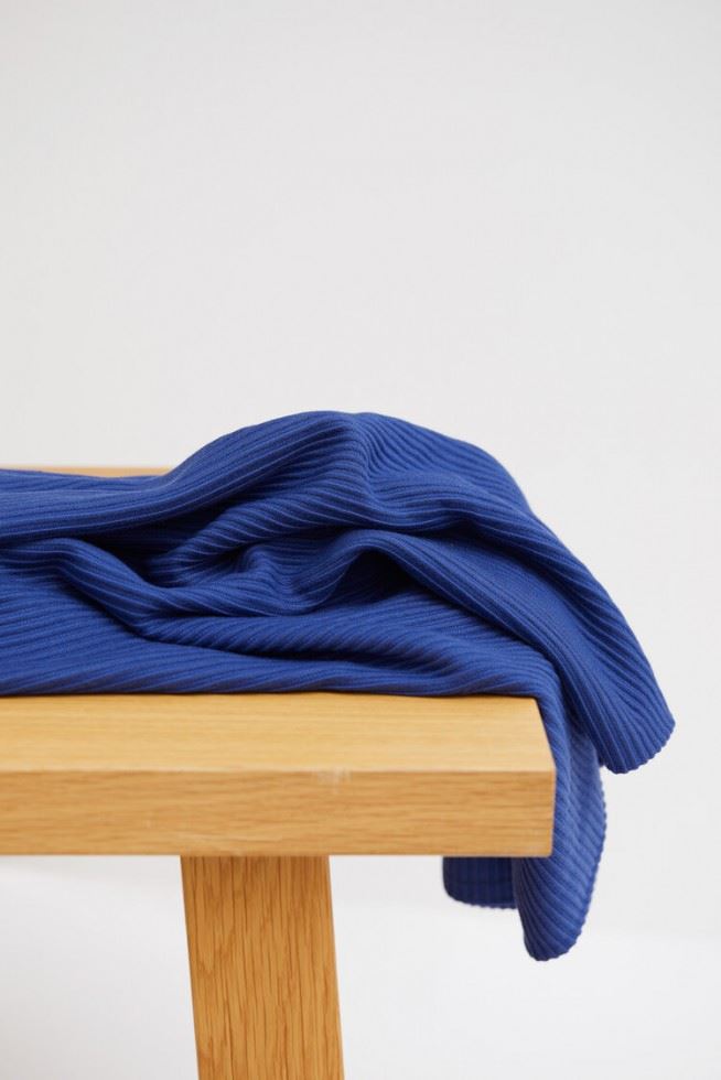 Meet Milk Lapis Ottoman Rib Stretch Knit Fabric
