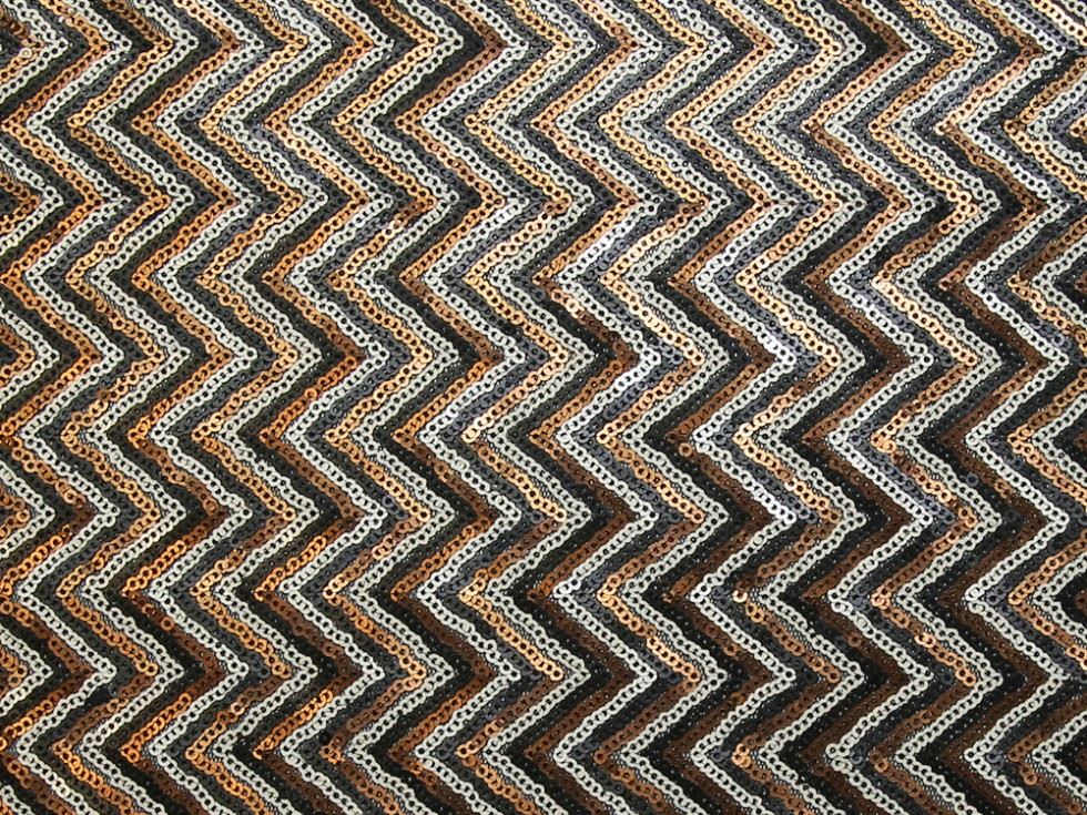 San Ramon Sequin Mesh Fabric Bronze
 