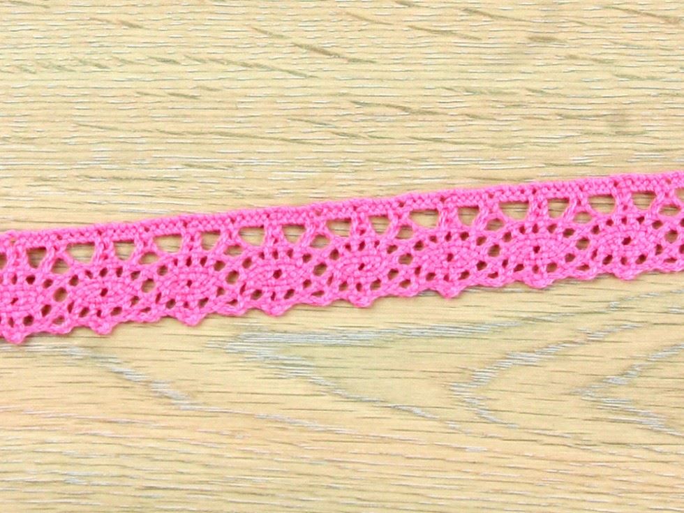 Cotton Lace Trim Pink
 