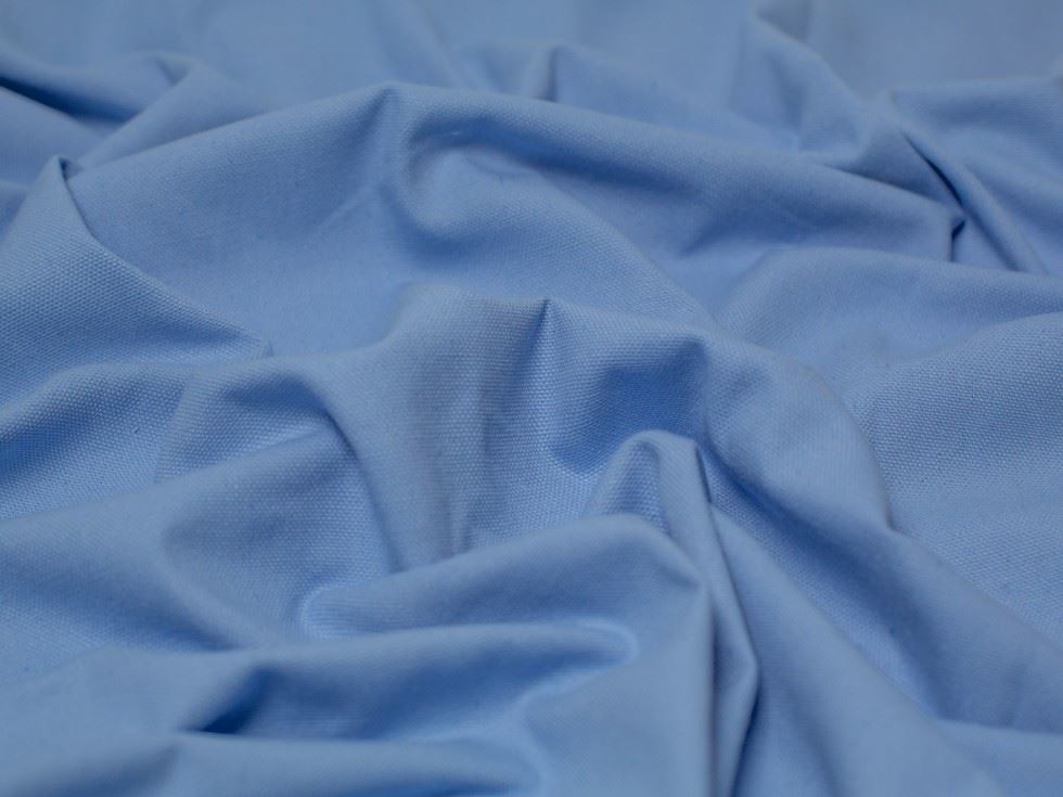 Minerva Washed Canvas Fabric Light Blue Cotton Minerva Core Range Mt-9050-1