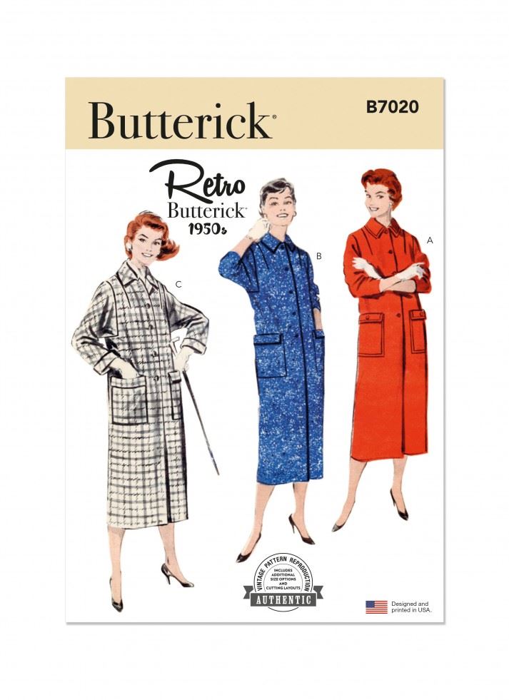 Minerva Sewing Pattern 7020 Butterick Butterick-7020-N5