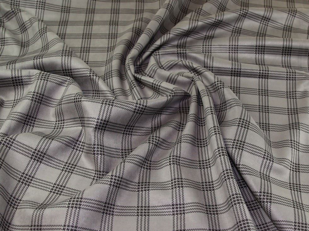 Grey Deadstock Suede Scuba Stretch Knit Fabric