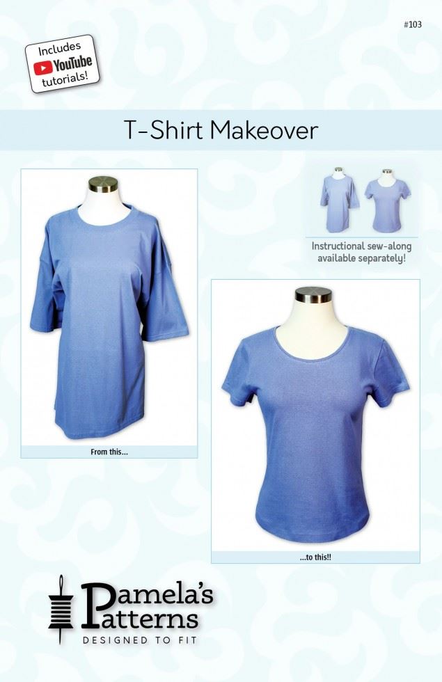Pamelas Patterns Paper Sewing Pattern T Shirt Makeover
 