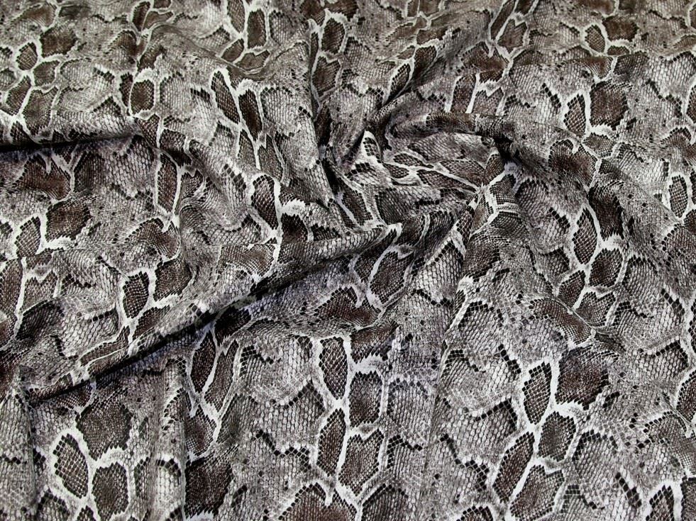 Pewter Deadstock Faux Leather Fabric