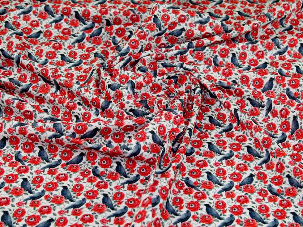 John Louden White 100% Cotton Fabric