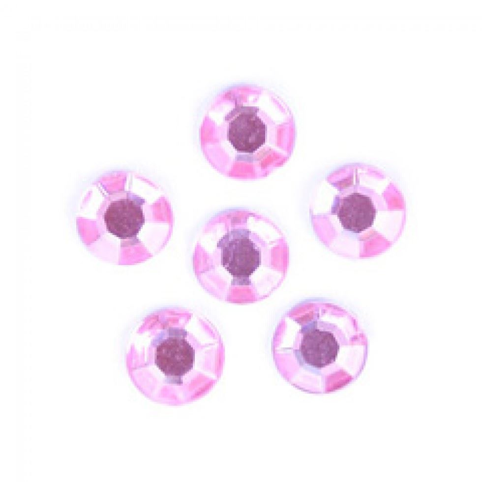 Trimits Pink Round Stick On Diamantes