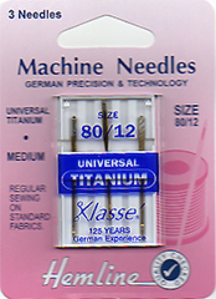 Hemline Titanium Sewing Machine Needles