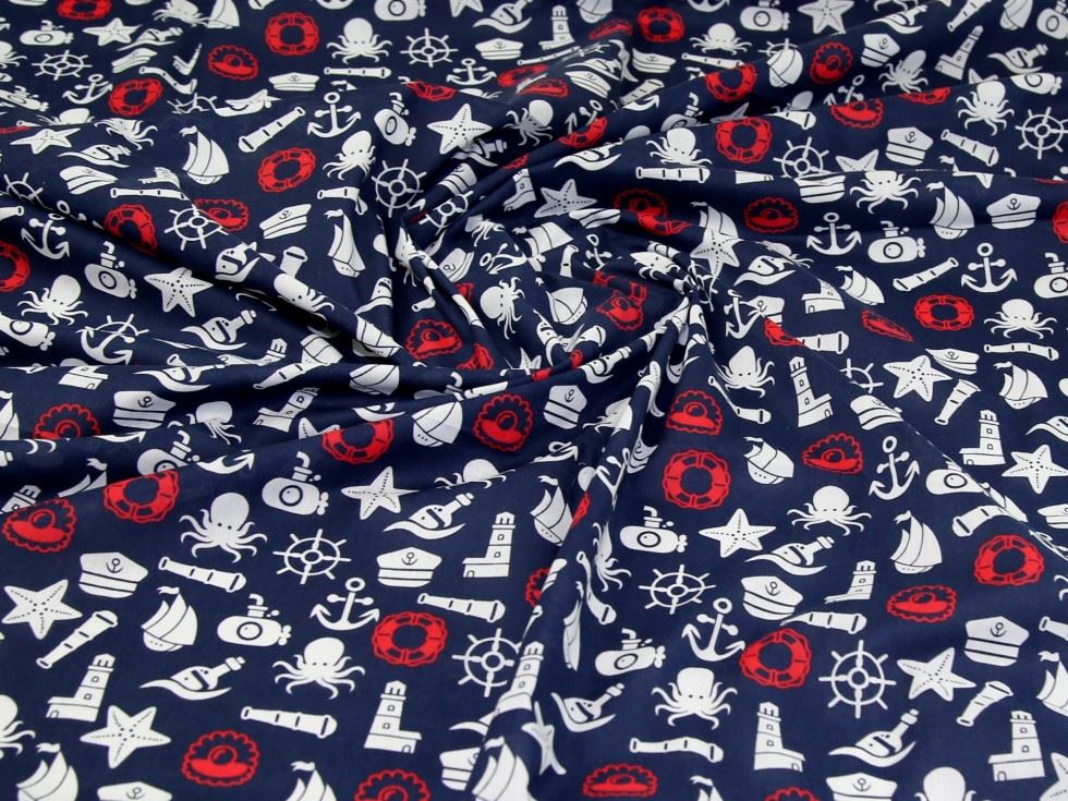 Printed Polycotton Fabric 110cm / 44" Wide - per metre - Picture 3 of 4