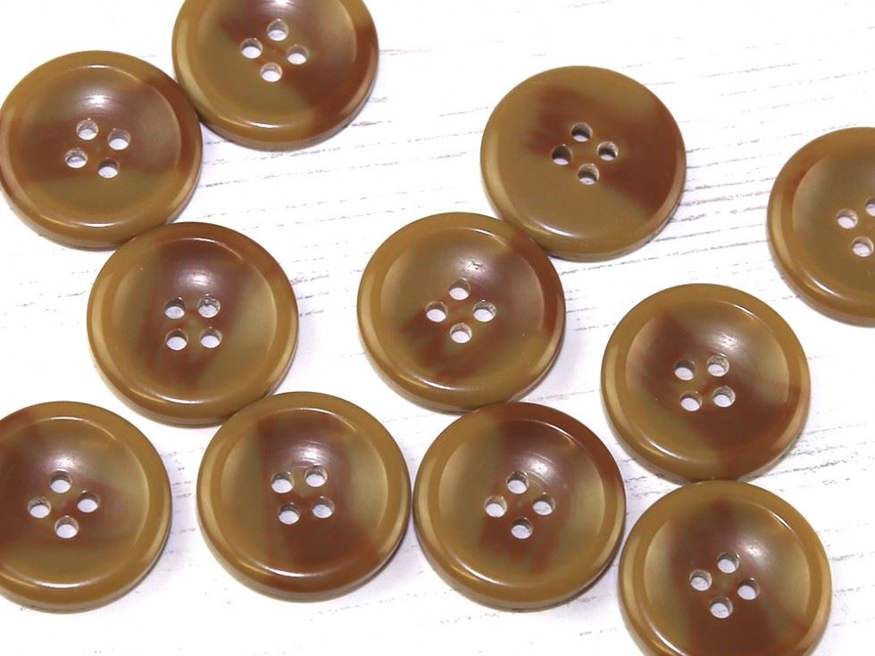 Dill Tan Marble Plastic Buttons (Value Pack)