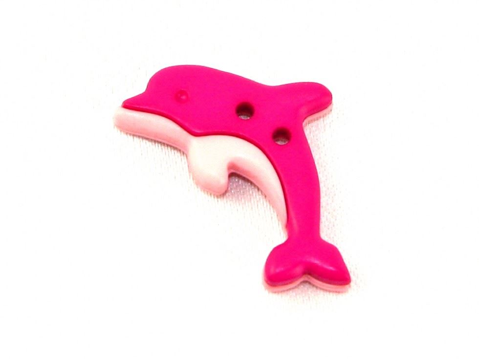 Dill Pink Dolphin Buttons (Value Pack)