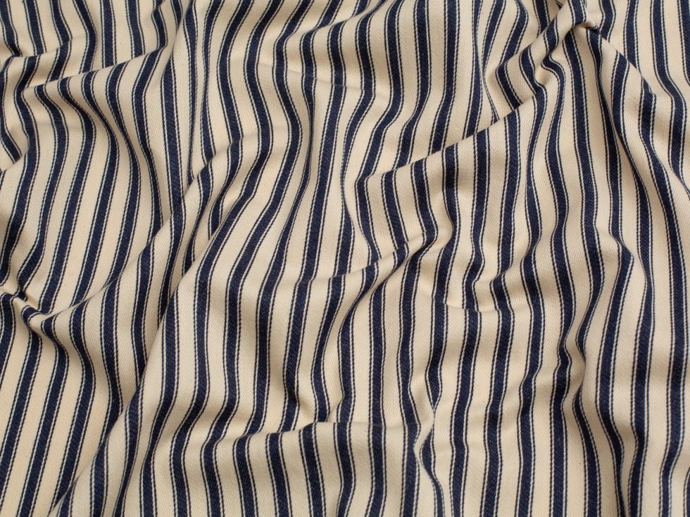 Ticking Stripe Canvas Fabric 137cm / 54" Wide - per metre - Picture 7 of 9