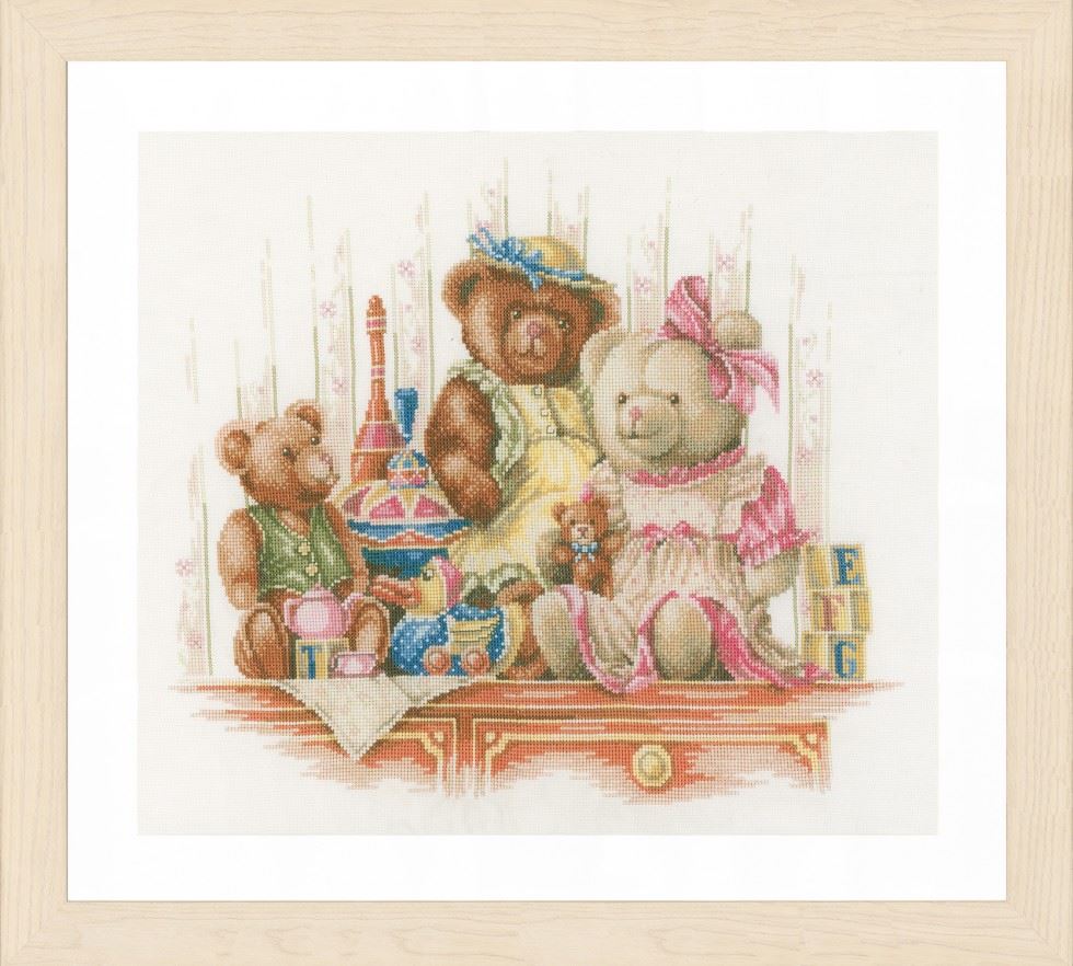 Lanarte Counted Cross Stitch Kit Bears and Toys