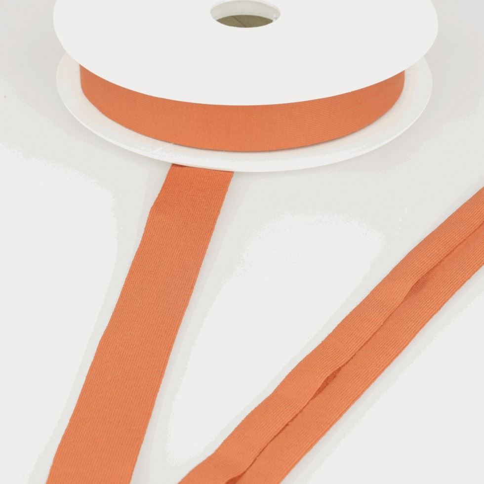 Stephanoise Viscose Jersey Bias Binding Tape Orange
 