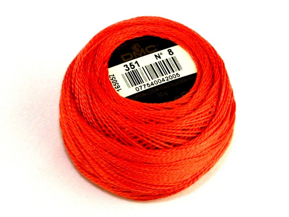 Dmc 351 Size 8 Cotton Perle Thread