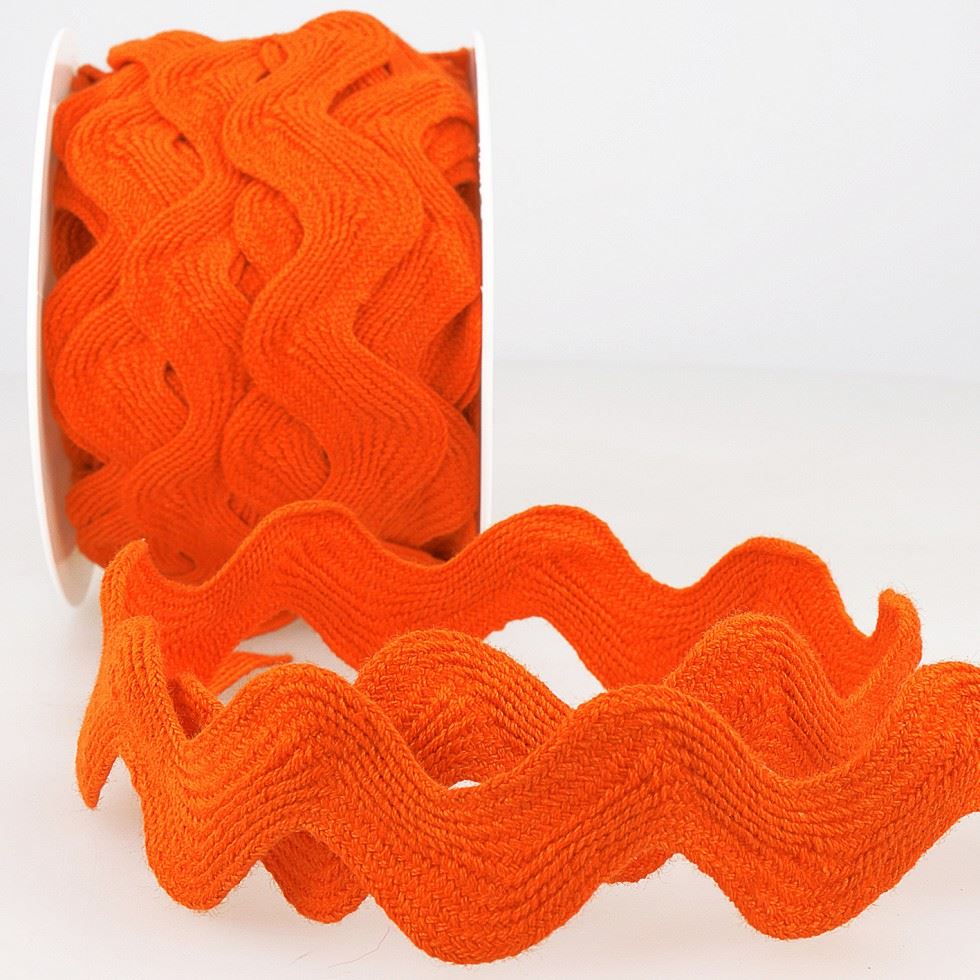 Stephanoise Ric Rac Trim Orange
 