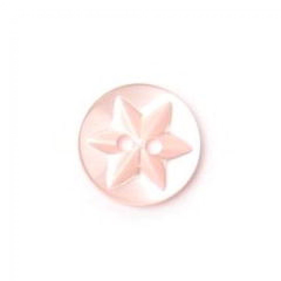 Crendon Star Engraved Baby Buttons (Value Pack) Dark Pink