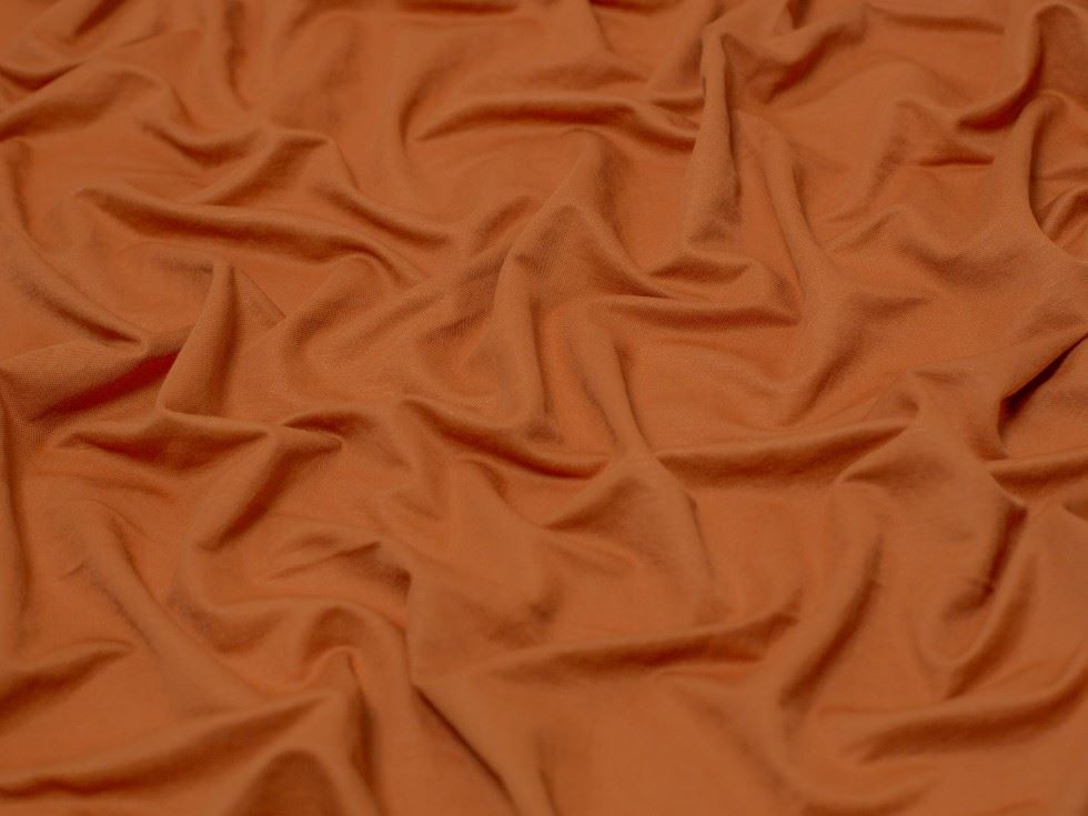 Minerva Core Range Rust Rayon Nylon Jersey Stretch Knit Fabric