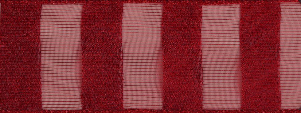 Berisfords Glitter Bar Ribbon Red
 