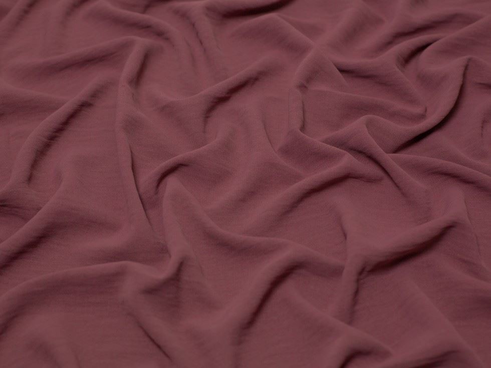 Minerva Core Range Ocean Washed Stretch Woven Crepe Fabric Mauve
 