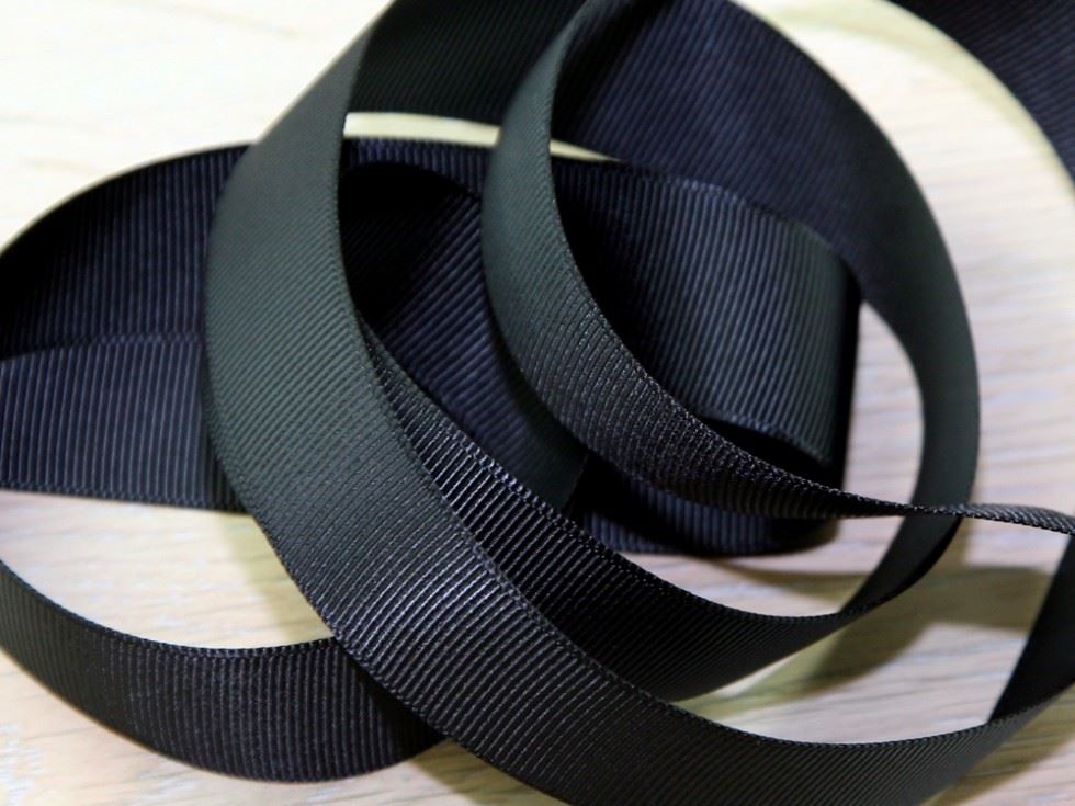 Prym Black Ribbed Polyester Tape