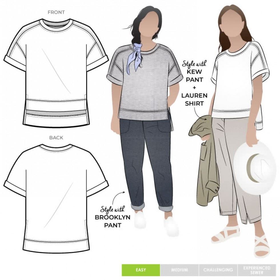Style Arc Paper Sewing Pattern Portsea Luxe Sweat