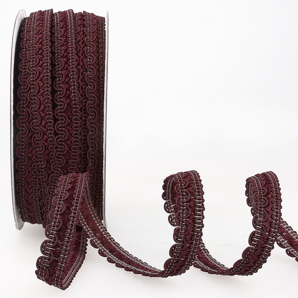Stephanoise Rayon Braid Trim Dark Wine