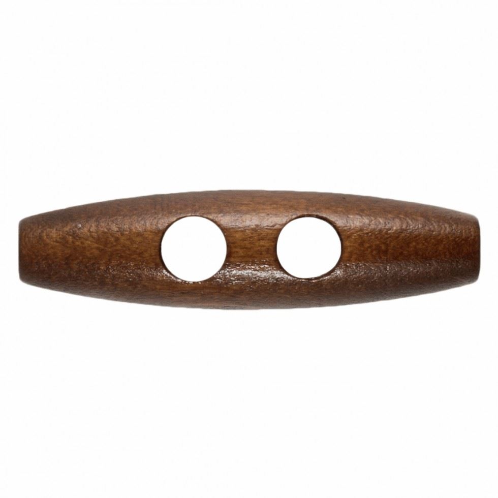 Hemline Brown Wood Toggles
