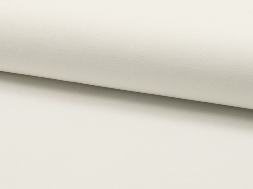Optical White Deadstock Stretch Woven Viscose Bengaline Fabric