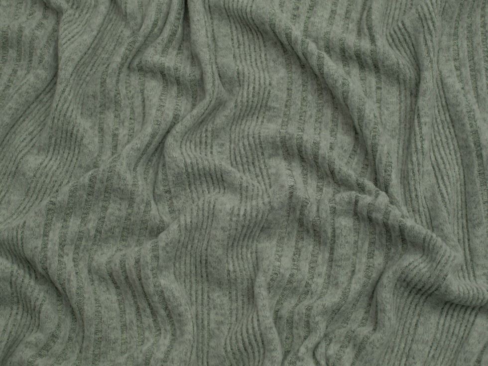 Minerva Core Range Brushed Texture Rib Stretch Knit Fabric Mint Green
 