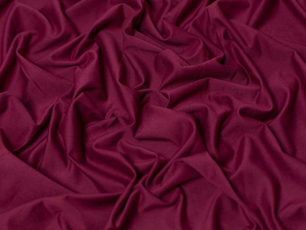 Minerva Core Range Dark Bordeaux Cotton Lycra Jersey Stretch Knit Fabric
