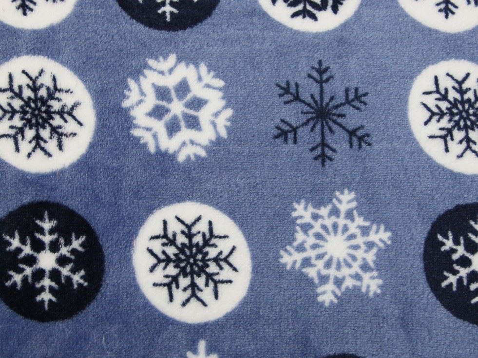 Blue Deadstock Plush Cuddle Fleece Fabric