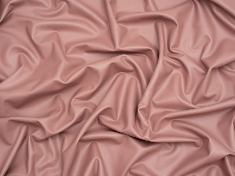 Minerva Core Range Rose Faux Leather Activewear Stretch Knit Fabric