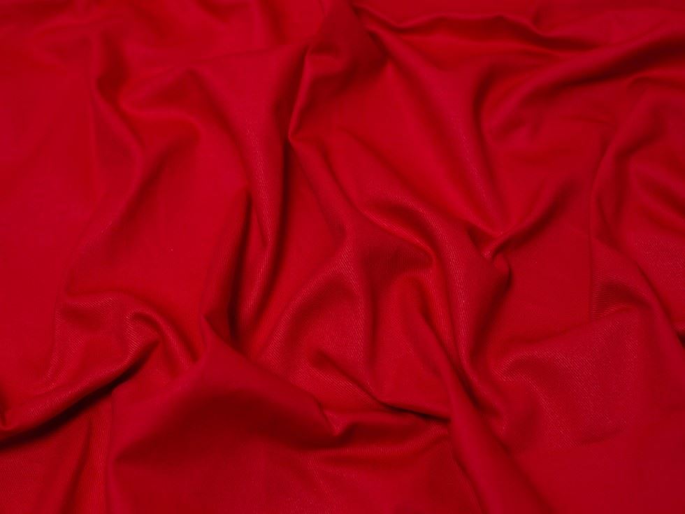 Minerva Core Range Heavy 100% Cotton Drill Fabric Red
 