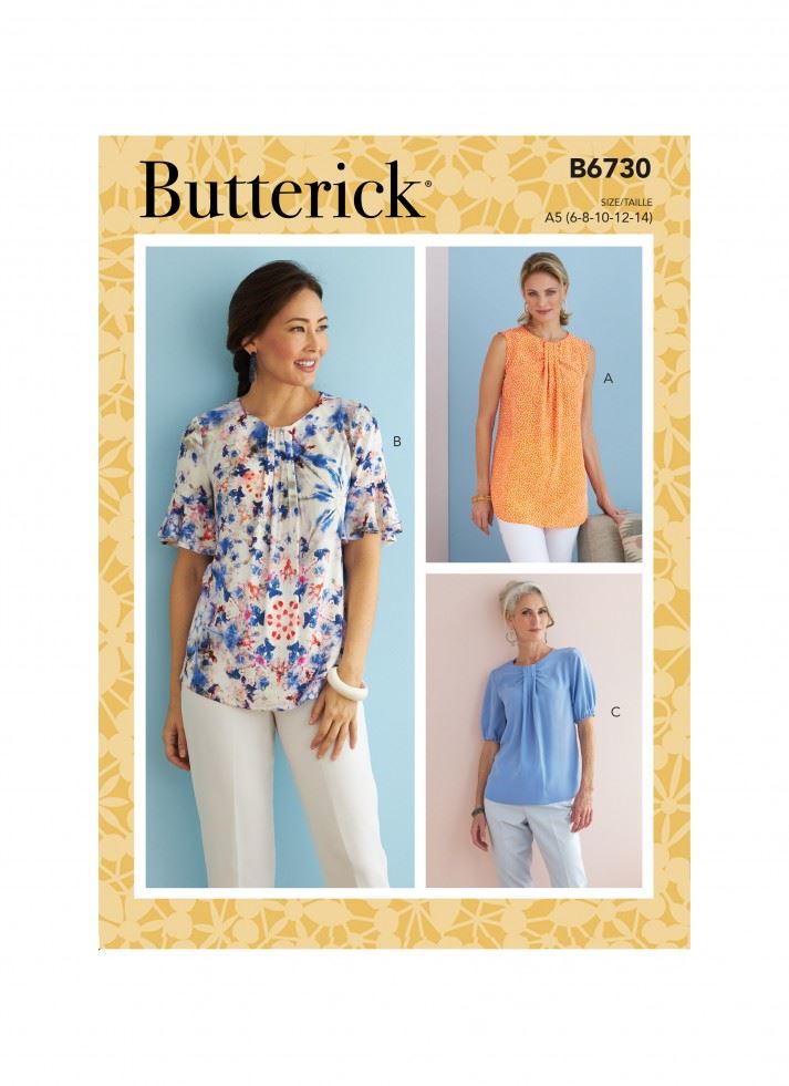 Minerva Sewing Pattern 6730 Butterick Butterick-6730-A5