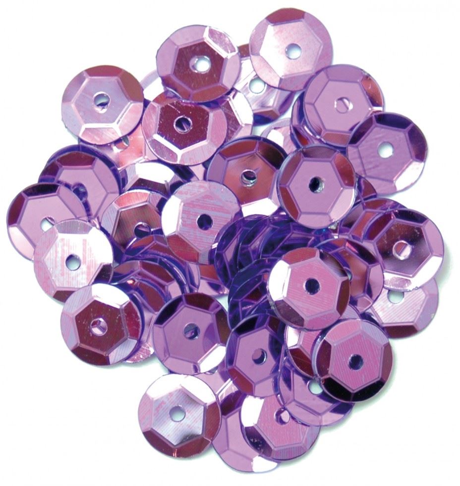 Craft Factory Lilac Round Cup Sequins