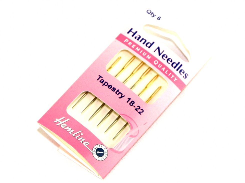 Minerva Tapestry Cross Stitch Needles Gold Hemline H283g.1822