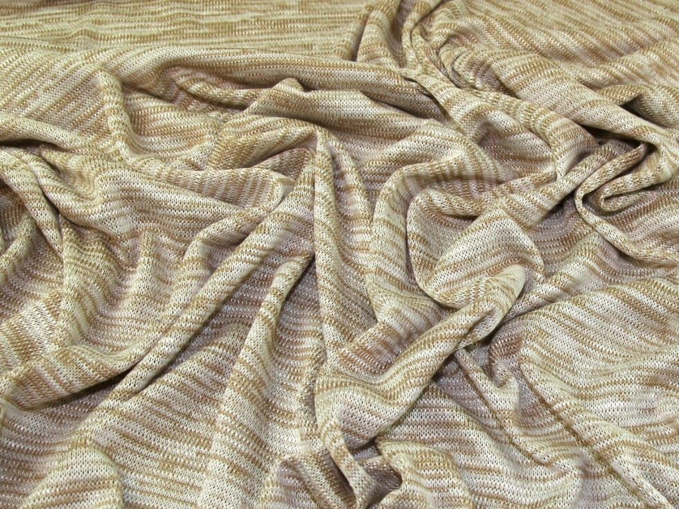 Lady Mcelroy Sand Slub Sweater Knit Stretch Fabric