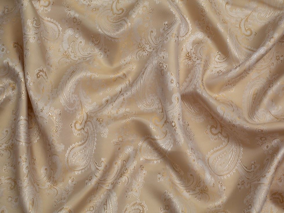 Minerva Core Range Woven Jacquard Lining Fabric Light Gold
 