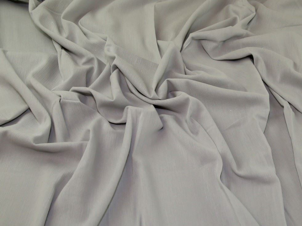 John Louden Grey Crinkle Cotton Fabric