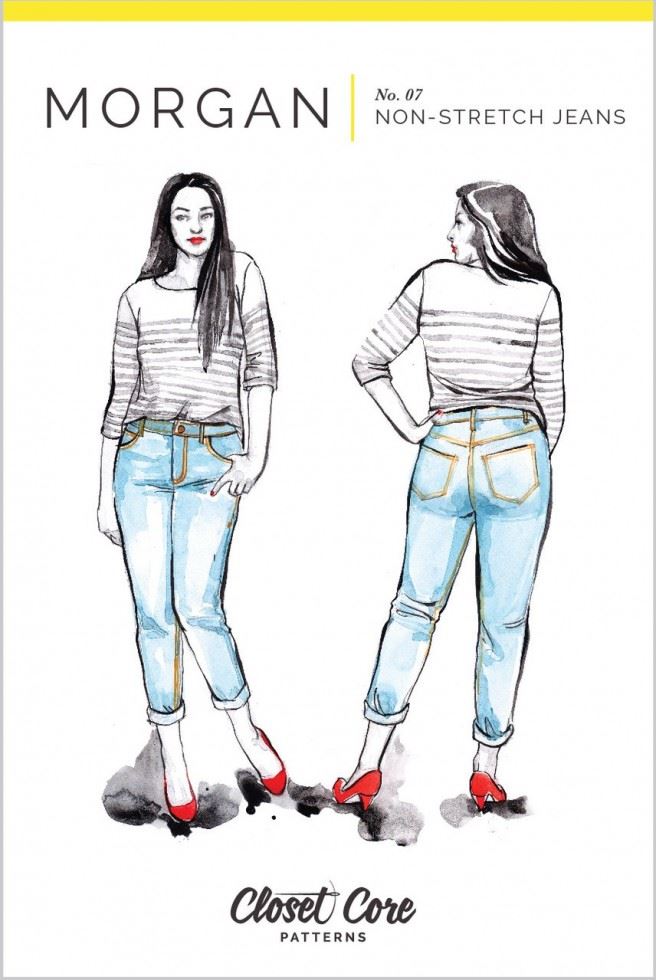 Closet Core Patterns Paper Sewing Pattern Morgan Jeans
 