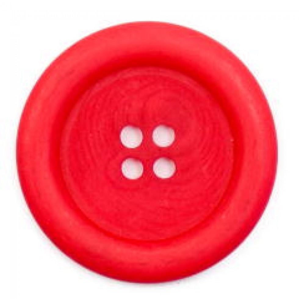 Crendon Round Chunky Coat Buttons (Value Pack) Red
