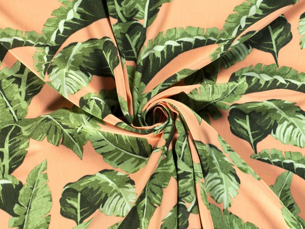 Viscose Crepe Fabric Salmon
 