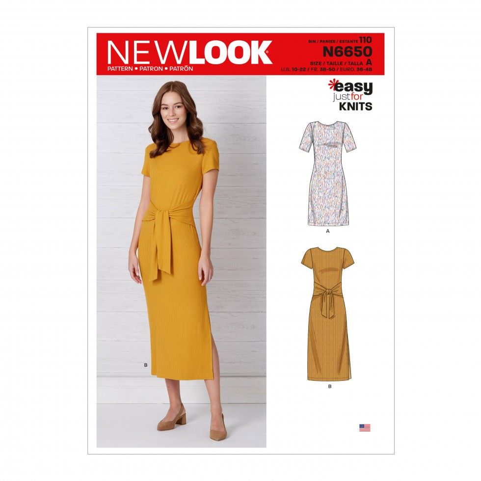 New Look Paper Sewing Pattern 6650
 