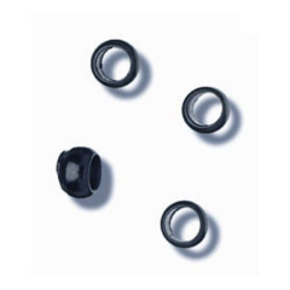 Trimits Black Crimp Bead Findings (Value Pack Of 5)