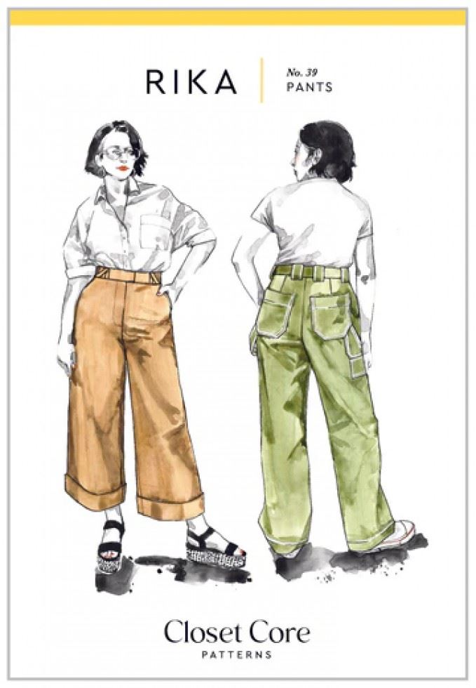 Closet Core Patterns Paper Sewing Pattern Rika Pants
 