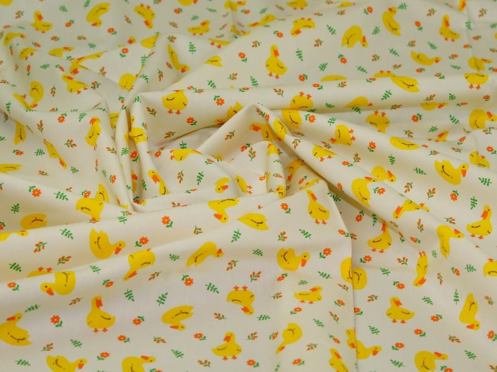 Rose And Hubble Ivory 100% Cotton Poplin Fabric
