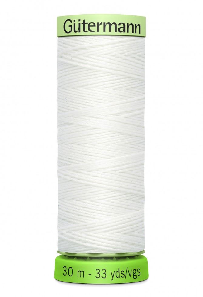 Gutermann 800 White Recycled Rpet Eco Top Stitch Thread