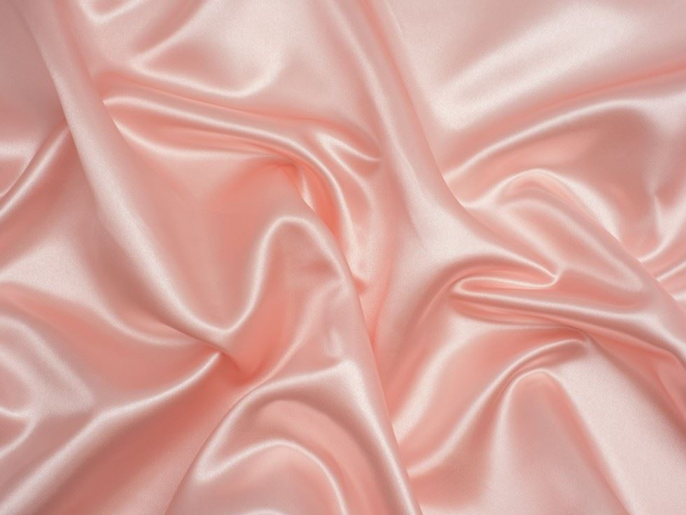 Minerva Core Range Pastel Pink Soft Polyester Satin Fabric